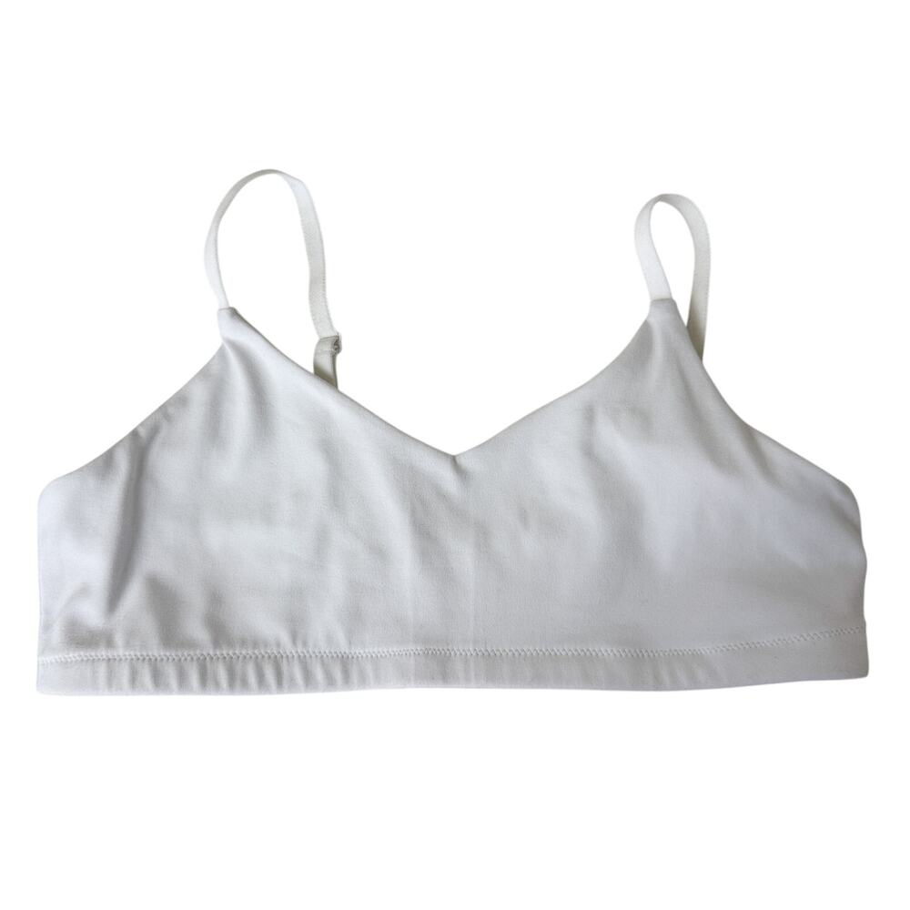 Athleta Girl White Sports Bra - XXL 16